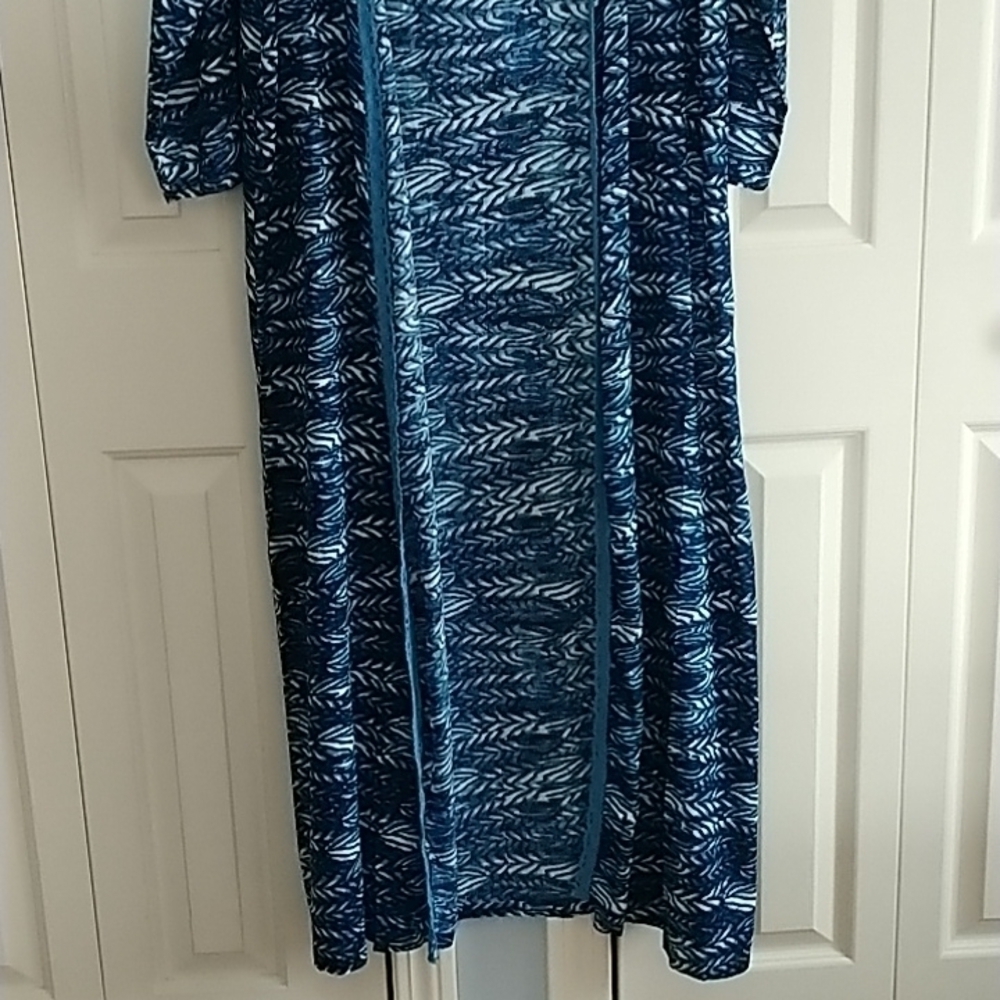 RAGA Blue Duster Kimono Beach Coverup XS - Picture 10 of 10